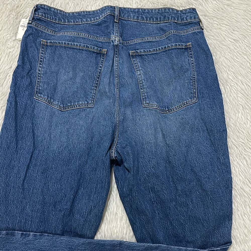 Old navy extra high rise kicker boot cut distressed blue denim jeans size 18T - Picture 9 of 9